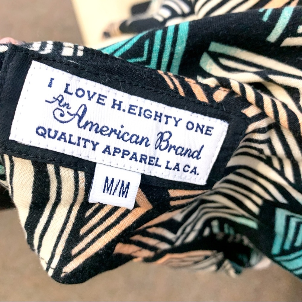 Geometric Pattern Tie Strap Romper - image 5